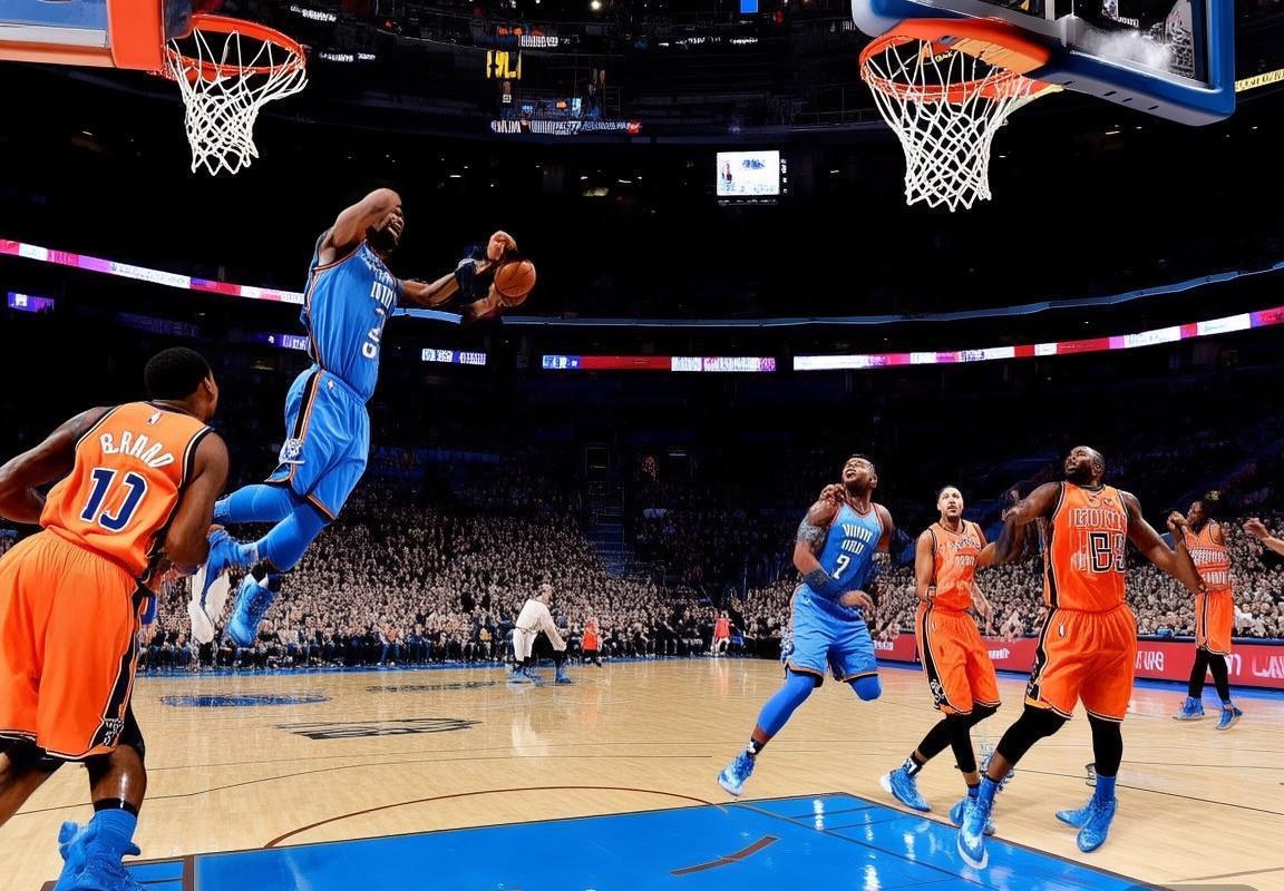 2017年NBA雷霆对尼克斯经典对决：激情碰撞，战术对决